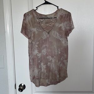 American Eagle Ombré Criss Cross Top